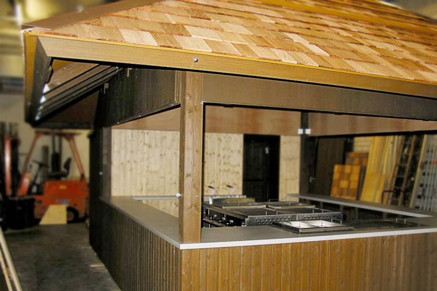 Imbissstand bei der Produktion